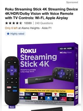 Roku Streaming Stick 4K